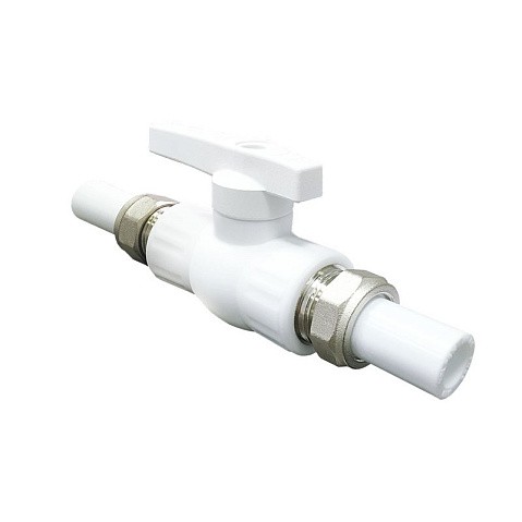 Краны шаровые ПП DN 20-32 PN 25 с двусторонним разъемным соединением белые Valfex купить в Санкт-Петербурге | "Проконсим" Краны шаровые ПП DN 20-32 PN 25 с двусторонним разъемным соединением белые Valfex купить в Санкт-Петербурге | "Проконсим"