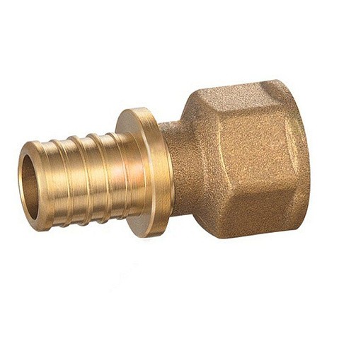 Муфта латунная для PEX DN 25- ВР 3/4'' под надвижную гильзу PLP купить в Санкт-Петербурге | "Проконсим"