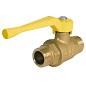 Кран латунный шаровой газовый 11Б27п DN15 PN40 рычаг штуцер-штуцер БАЗ Standart купить в Санкт-Петербурге | "Проконсим"