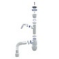 Сифон для мойки Unicorn В320V, 40х50 гибкий отвод, 1 1/2'' х40 чаша из нержавеющей стали с отводом для стиральной машины купить в Санкт-Петербурге | "Проконсим"