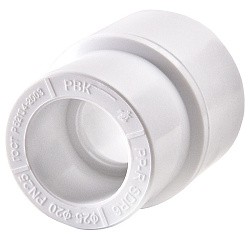  Муфта ПП переходная 125-110 PN 25 белая РВК 34498 (930659056) со склада Проконсим в Санкт-Петербурге