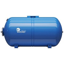 Гидроаккумуляторы для водоснабжения DN 25 PN 10 горизонтальные голубые WESTER купить в Санкт-Петербурге | "Проконсим"