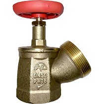 Клапан латунный пожарный КПЛУ DN 50 PN 16 угловой 125гр. м-шт Пензапромарматура купить в Санкт-Петербурге | "Проконсим"