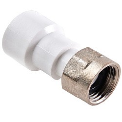  Муфта ПП с накидной гайкой 16-1/2'' PN 25 белая РВК 20610 (930659151) со склада Проконсим в Санкт-Петербурге