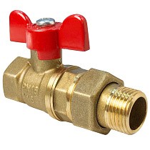 Краны латунные шаровые 11Б27фт1М DN 15-32 PN 40 бабочка американка Valfex.227.LB1 купить в Санкт-Петербурге | "Проконсим"