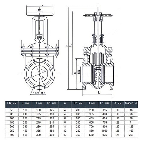 Задвижка чугунная 30ч6бр DN 100 PN 16(10) фланцевая параллельная ЛМЗ Семенов купить в Санкт-Петербурге | "Проконсим"