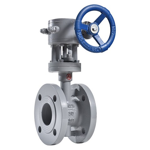 Затвор стальной дисковый DN 450 PN 25 до 425гр. с тройным эксцентриситетом фланцевый с редуктором Арма-Пром ЗПД-САЗ купить в Санкт-Петербурге | "Проконсим"