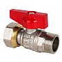 Краны латунные шаровые DN 15-20 PN 40 никелированные бабочка штуцер-накидная гайка MVI BV.531 купить в Санкт-Петербурге | "Проконсим"