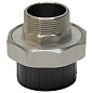 Муфта разборная НПВХ DN 50-1 1/2" PN 16 клеевая с наружной латунной резьбой черная Aquaviva AQVBND50M купить в Санкт-Петербурге | "Проконсим"