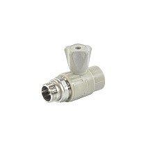 Краны шаровые ПП DN 20-25 PN 25 для радиатора прямые серые Valfex купить в Санкт-Петербурге | "Проконсим"
