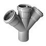 Крестовина ПП для канализации косая 45гр. 50- 50- 50 Valfex купить в Санкт-Петербурге | "Проконсим"