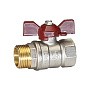 Кран латунный шаровой Temper 88.В-Н.12.Б DN 15 PN 40 бабочка муфта-штуцер купить в Санкт-Петербурге | "Проконсим"