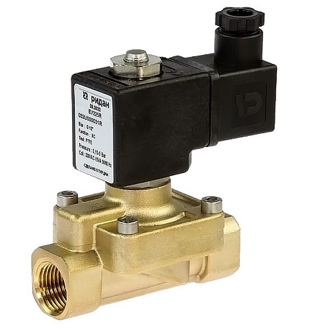 Клапаны электромагнитные DN 15-25 PN 6 латунные 220В нормально закрытые PTFE РИДАН EV225R купить в Санкт-Петербурге | "Проконсим" Клапаны электромагнитные DN 15-25 PN 6 латунные 220В нормально закрытые PTFE РИДАН EV225R купить в Санкт-Петербурге | "Проконсим"