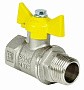 Краны латунные шаровые газовые 11Б27фт1М DN 15-32 PN 40 никелированные бабочка муфта-штуцер Valfex.278 Standart ГОСТ Р 59553 купить в Санкт-Петербурге | "Проконсим"