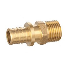 Муфты латунные для PEX труб DN 16-32 PN 16 под надвижную гильзу с наружной резьбой PLP купить в Санкт-Петербурге | "Проконсим"