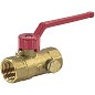 Кран латунный шаровой DN 15 PN 16 с дренажными патрубками G1/2'' муфта-муфта рычаг Пензапромарматура купить в Санкт-Петербурге | "Проконсим"