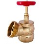 Клапан пожарный латунный угловой 125гр. DN 50-65 PN 16 КПЛ муфта-штуцер с удлиненным шпинделем Апогей купить в Санкт-Петербурге | "Проконсим"