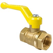 Краны латунные шаровые газовые 11Б27фтМ DN 15-50 PN 25-40 рычаг муфта-муфта Valfex.271.LR3 купить в Санкт-Петербурге | "Проконсим"