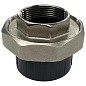 Муфта разборная НПВХ DN 32-1" PN 16 клеевая с внутренней латунной резьбой черная Aquaviva AQVBBD32F купить в Санкт-Петербурге | "Проконсим"