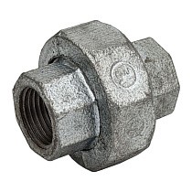Американка чугунная DN 15-50 PN 16 оцинкованная муфта-муфта с плоской прокладкой Fittex Plus купить в Санкт-Петербурге | "Проконсим"