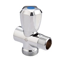 Вентиль латунный проходной MVI BV.461 DN 15 +отверстие 20 PN 10 хромированный муфта-штуцер маховик купить в Санкт-Петербурге | "Проконсим"