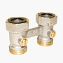 Узел нижнего подключения Vekotrim DN 15 PN 10 прямой двухтрубный 20-3/4'' c накидной гайкой, муфта купить в Санкт-Петербурге | "Проконсим"