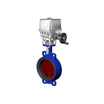 Затвор дисковый поворотный DN 300 PN 16 межфланцевый с диском из чугуна с электроприводом Tecfly VPI 4448 купить в Санкт-Петербурге | "Проконсим"