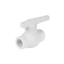 Краны шаровые ПП BASE DN 20-63 PN 25 белые PlasticPro купить в Санкт-Петербурге | "Проконсим"
