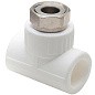 Тройник комбинированный ПП 20-1/2'' PN 25 с накидной гайкой белый РТП 14269 купить в Санкт-Петербурге | "Проконсим"