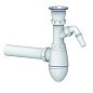 Сифон для умывальника Unicorn А310V, 40х40 прямой отвод, 1 1/2'' х40 чаша из нержавеющей стали с отводом для стиральной машины купить в Санкт-Петербурге | "Проконсим"