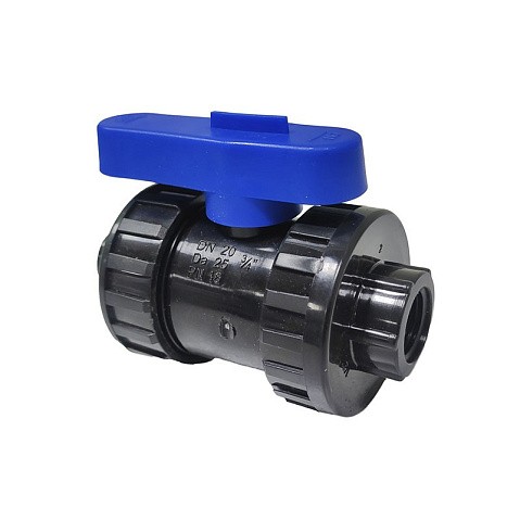 Кран шаровой компрессионный ПНД DN 25 PN 16 наружная резьба -1/2'' внутренняя резьба -3/4'' обжимной для ПЭ труб Кудиновский трубный завод купить в Санкт-Петербурге | "Проконсим"
