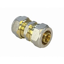 Муфты латунные для PEX труб DN 20-32 PN 10 переходные обжимные никелированные Valfex VF.303.N купить в Санкт-Петербурге | "Проконсим"