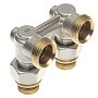 Узел нижнего подключения DN 20 угловой двухтрубный 20-1/2'' никелированный с ниппелем штуцерхштуцер РИДАН 003L0394R купить в Санкт-Петербурге | "Проконсим"