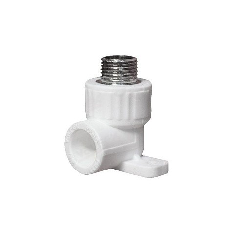 Угольник установочный ПП 25-1/2'' PN 25 белый VALFEX Pro купить в Санкт-Петербурге | "Проконсим"