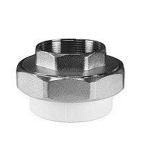 Муфта комбинированная разъёмная VALFEX 40 PN 25 G-1 1/2 американка-ВР белая купить в Санкт-Петербурге | "Проконсим"