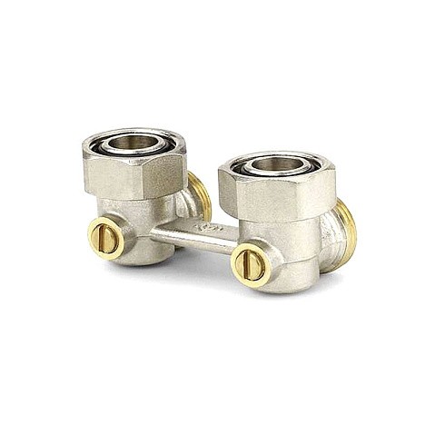 Узелы нижнего подключения VARMEGA VM140 DN20 угловой двухтрубный 3/4''x3/4'' евроконус муфта-штуцер купить в Санкт-Петербурге | "Проконсим"