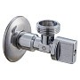 Кран латунный шаровой угловой MVI BV.464 DN 15-20 PN 10 штуцер бабочка купить в Санкт-Петербурге | "Проконсим"