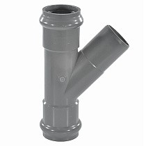 Тройники НПВХ раструбные SDR26 45гр. DN 110-160 PN 10 Хемкор купить в Санкт-Петербурге | "Проконсим"