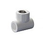 Тройник ПП 20-1/2'' с внутренней резьбой белый Политэк