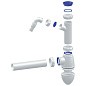 Сифон для умывальника Unicorn А510V, 40х40 прямой отвод, 1 1/2'' х40 с отводом для стиральной машины преходник 40х32 купить в Санкт-Петербурге | "Проконсим"