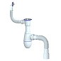 Сифон для мойки Unicorn В423, 40х50 гибкий отвод, 1 1/2'' х40 чаша из нержавеющей стали, круглый перелив, со смещением купить в Санкт-Петербурге | "Проконсим"