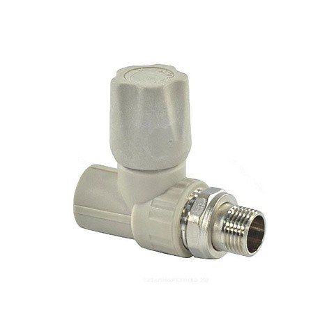 Вентиль для радиатора прямой VALFEX 20 PN 25 G-1/2'' серый купить в Санкт-Петербурге | "Проконсим"