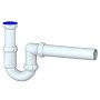 Сифон для умывальника Unicorn Y415, 40х40 прямой отвод, 1 1/2'' х40 преходник 40х32
