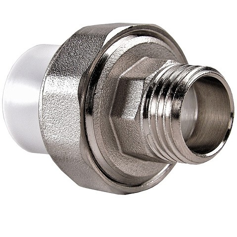 Муфта ПП разьемная 40-1 1/4'' PN 25 раструбная белая РВК купить в Санкт-Петербурге | "Проконсим"