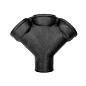 Крестовина ЧК (чугунная канализация) косая 45гр. Дн 100-100-100 купить в Санкт-Петербурге | "Проконсим"