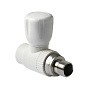 Кран шаровой для радиатора ПП 25-3/4'' PN 25 прямой с американкой белый Pro Aqua PA41010 купить в Санкт-Петербурге | "Проконсим"