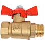Кран латунный шаровой 11Б27фт1М DN 15 PN 40 бабочка муфта-штуцер Valfex.218 DeltaPro купить в Санкт-Петербурге | "Проконсим"