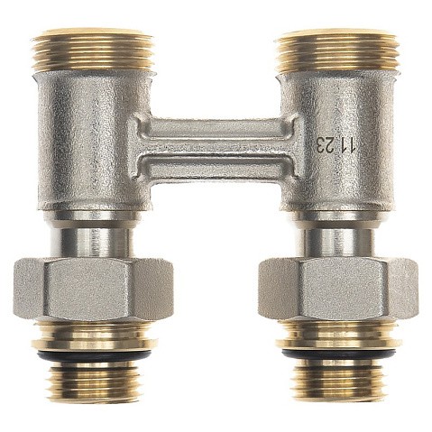 Узел нижнего подключения DN 20 прямой двухтрубный 20-1/2'' никелированный с ниппелем штуцерхштуцер РИДАН 003L0396R купить в Санкт-Петербурге | "Проконсим"