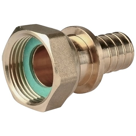 Муфта соединительная для PEX труб 20-3/4'' PN 10 с накидной гайкой под надвижную гильзу Hipex типS HFWS00041 купить в Санкт-Петербурге | "Проконсим"