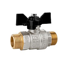 Краны латунные шаровые DN 15-25 PN 40 никелированные бабочка штуцер-штуцер LD Pride 47.304 купить в Санкт-Петербурге | "Проконсим"